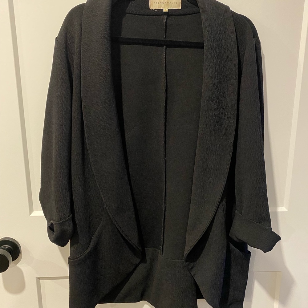 Knit Blazer with Pockets